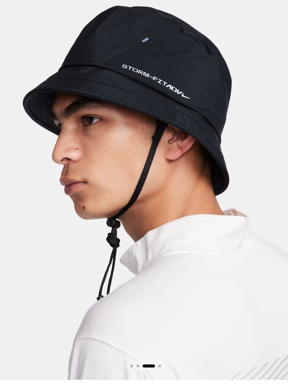 Nike waterproof Bucket Hat with Chin Strap NWT
